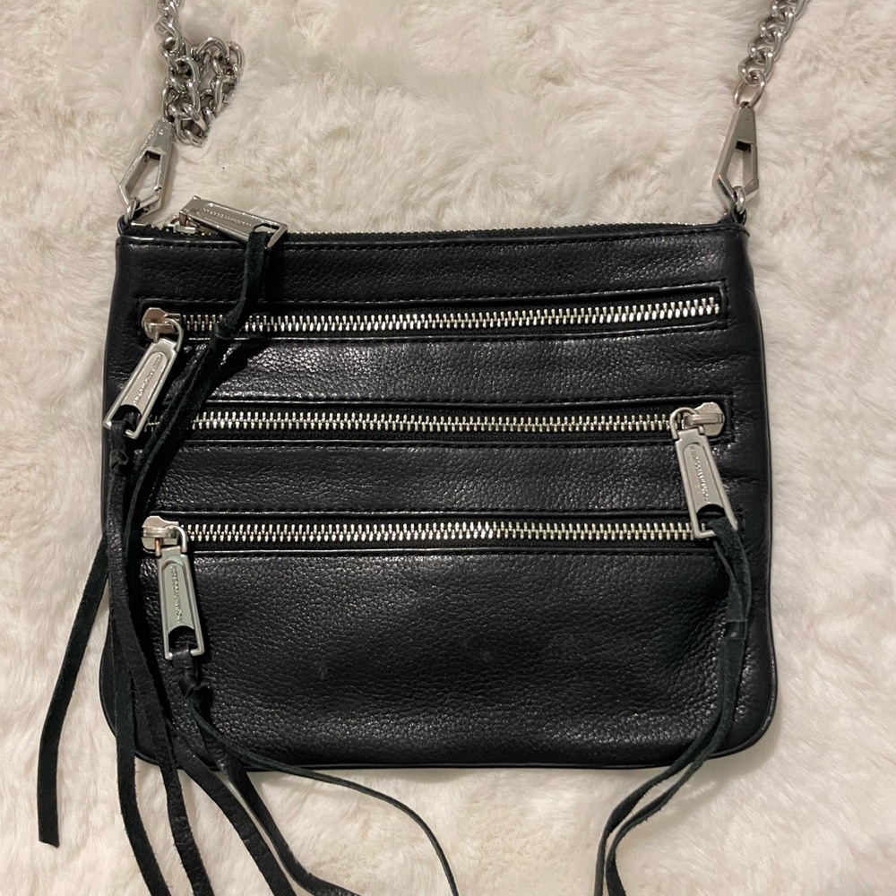 Rebecca Minkoff Black Leather Crossbody Bag
